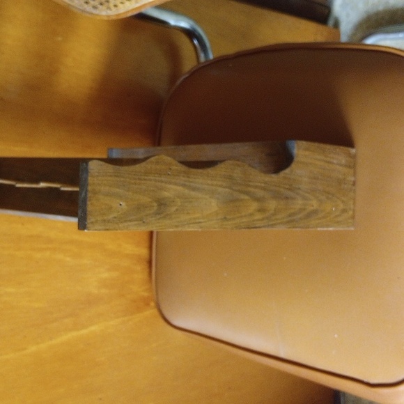 Vintage Wood Sewing Display Shelf For Spools & Bobbins. Has Drawer - Picture 4 of 10